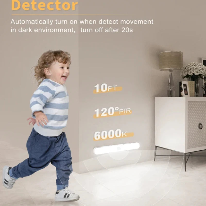 Réglette LED Rechargeable à Détecteur de Mouvement pour Placard et Cuisine