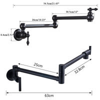 Robinet Remplisseur Mural Pliant Eau Froide Bec Rotatif Inox