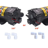 Pompe de Surpression Osmoseur 24 V avec Adaptateur, 400 à 1 200 GPD