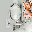 Miroir Grossissant Chromé Pivotant 360 10X 20 cm