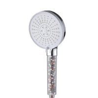 Pommeau de Douche Filtrant 5 Jets Économe en Eau avec Billes Minérales