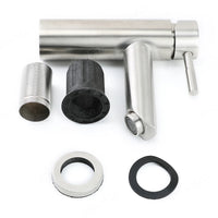 Mitigeur Lavabo à Poser Noir Mat, Gris ou Inox Brossé