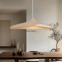 Suspension Cuisine Japonaise Wabi-Sabi Beige, Abat-Jour 80 ou 100 cm