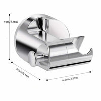 Support de Douchette Sans Perçage à Ventouse Pivotant, Argent, Noir ou Blanc