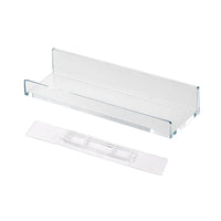 Étagère Salle de Bain Adhésive Sans Perçage, Blanche ou Transparente, 27 cm