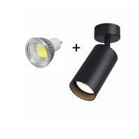 Plafonnier Cuisine Spot Orientable GU10 en Saillie, Noir, Blanc ou Doré