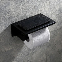 Porte-Papier Toilette Mural Inox 304 avec Tablette Téléphone, 5 Finitions