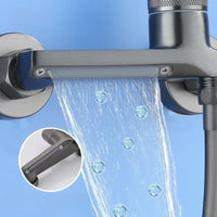 Robinet Baignoire Mural Cascade en Laiton, Seul ou avec Douchette, 3 Finitions