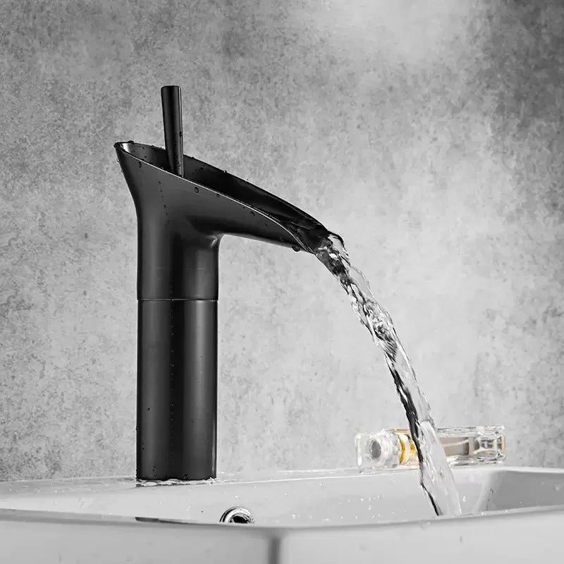 Mitigeur Lavabo Cascade Laiton Bronze Antique