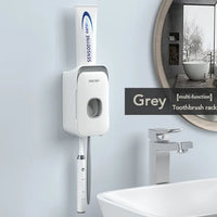 Porte-Brosse Mural Magnétique avec Tiroir et Distributeur de Dentifrice, 2 à 4 Gobelets