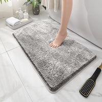 Tapis de Bain Peluche Épais Antidérapant, 13 Coloris, 2 Tailles