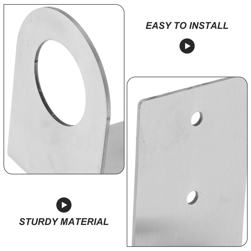 Support Mural de Flacon de Savon en Inox Brossé pour Douche et Lavabo
