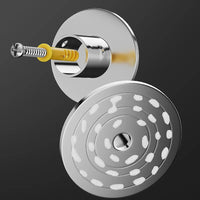Barre Rideau de Douche d'Angle Inox Chromé, 80 à 130 cm