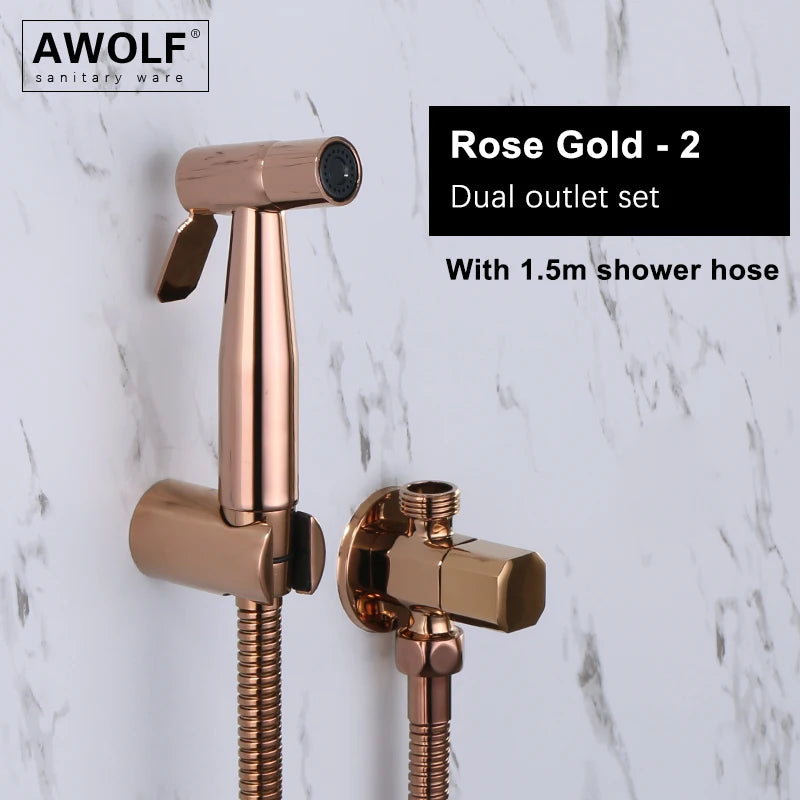 Douchette WC Shattaf Inox et Laiton Multi-Finitions