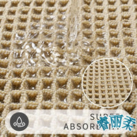 Tapis de Bain Antidérapant Absorbant à Franges