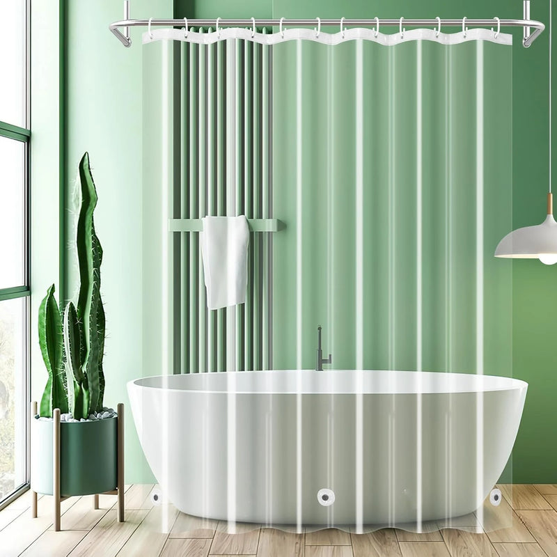 Doublure de Rideau de Douche PEVA Aimantée, 6 Coloris, 5 Dimensions