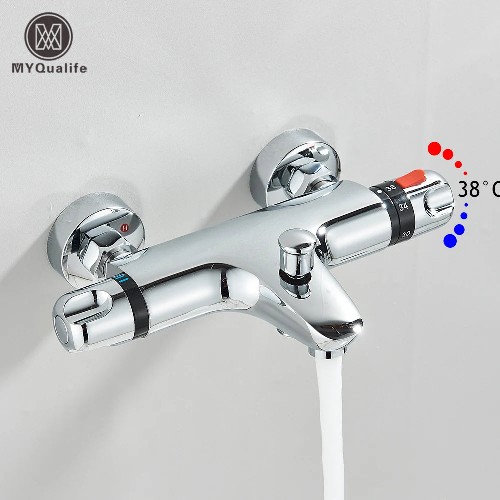 Mitigeur de Douche Thermostatique Mural Affichage Digital