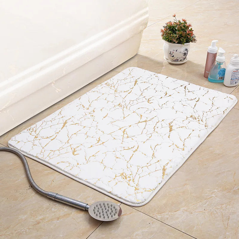 Tapis de Bain Fausse Fourrure Rectangulaire Antidérapant