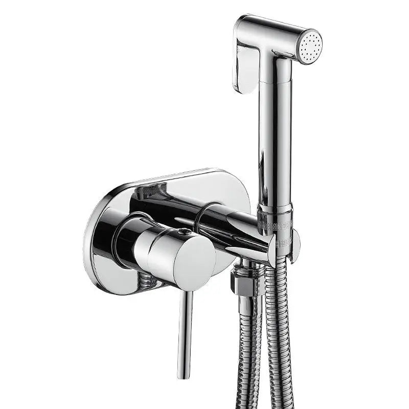 Douchette WC Mitigeur Encastrable Eau Chaude et Froide, Rond ou Carré