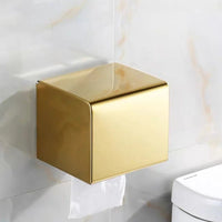 Porte-Papier Toilette Boîte Murale Inox avec Dessus Porte-Téléphone