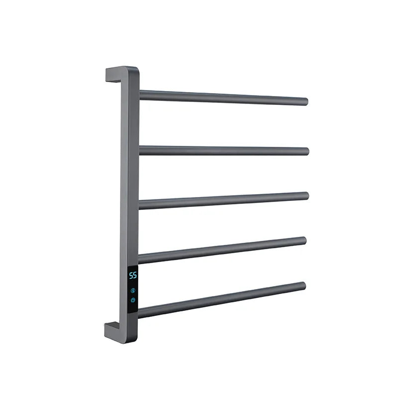Sèche-Serviette Électrique Mural 5 Barres Tactile Inox 110 W