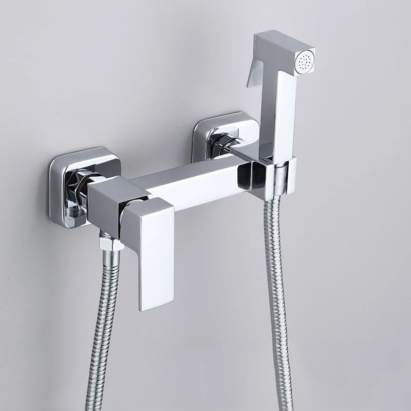 Douchette WC Mitigeur Mural Eau Chaude et Froide