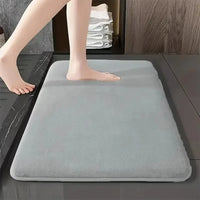 Tapis de Bain Velours de Corail Absorbant Séchage Rapide, 3 Dimensions
