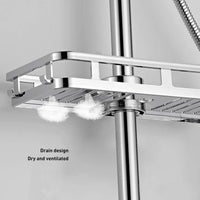 Étagère de Douche pour Barre Chromée, Tige 24 à 25 mm