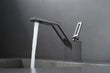 Mitigeur Lavabo Design Angulaire en Laiton Monotrou, Blanc, Chromé, Noir ou Gris