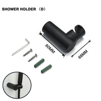 Pommeau de Douche Laiton Noir Mat, Douchettes et Supports à la Pièce