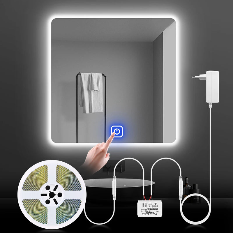Bande LED COB 12 V Tactile Miroir et Sous Meuble, 1-5 m