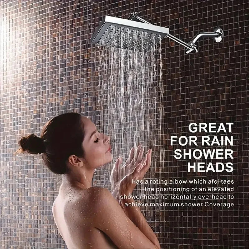Bras de Douche Réglable Laiton, Double Articulation 28 cm