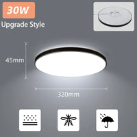 Plafonnier Cuisine LED Extra Plat 4,5 cm, Lot de 1 ou 4, 15 à 50 W