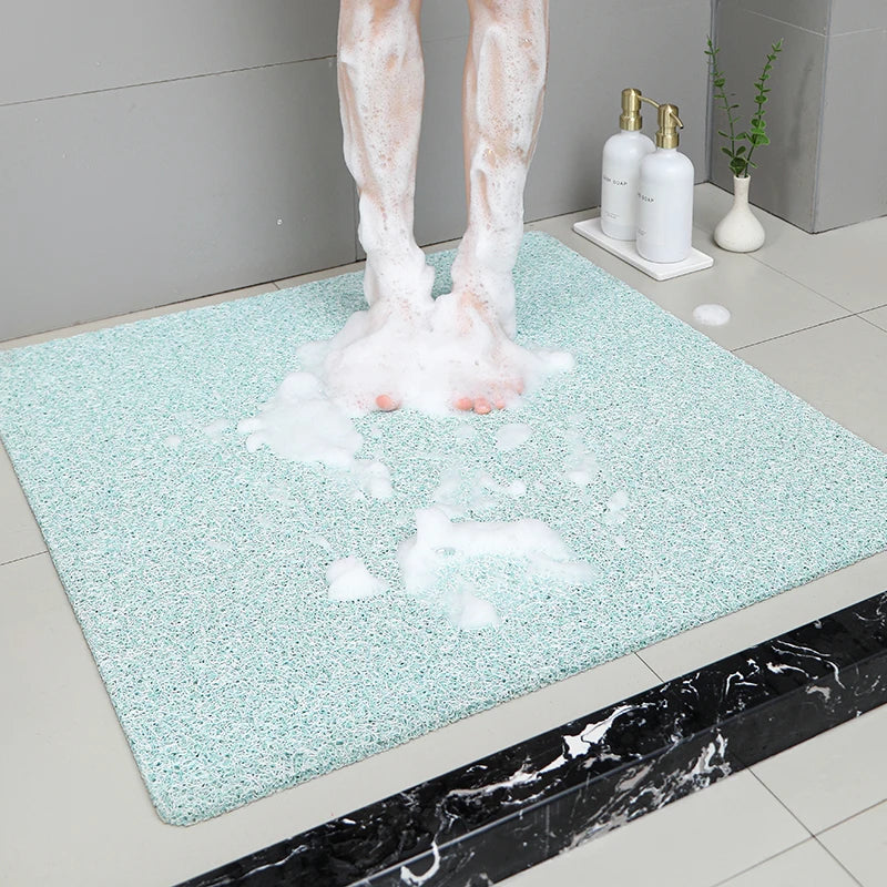 Tapis de Douche Antidérapant à Boucles, 3 Tailles, 7 Coloris