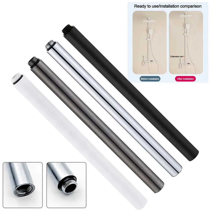 Rallonge Bras de Douche Inox 30 cm, 4 Finitions