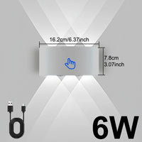Applique Murale Rechargeable Haut et Bas avec Télécommande, 6 ou 10 W