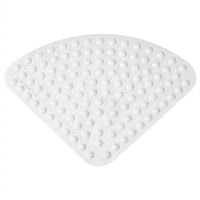 Tapis de Douche d'Angle Antidérapant à Ventouses 53 x 53 cm