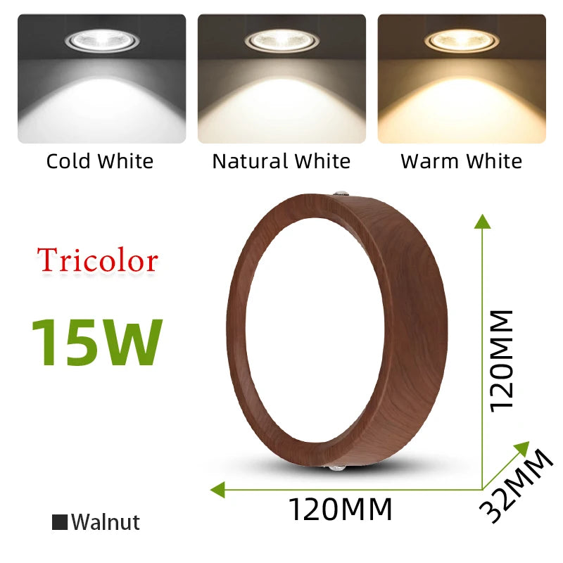 Spot LED en Saillie Cuisine 3 Teintes à Mémoire, 5 Finitions, 5 à 25 W