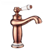 Mitigeur Lavabo Rétro Laiton Massif 7 Finitions