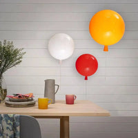 Applique Murale Ballon à Tirette, 6 Coloris, Ø 20 à 35 cm