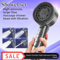 Pommeau de Douche Multifonction 4 Modes avec Filtre