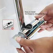 Support Douchette Coulissant Chromé pour Rail 24 mm ou 18-25 mm