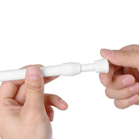 Barre de Douche à Ressort Blanche, Sans Perçage, 30 à 90 cm