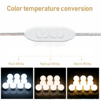 Kit 10 Ampoules LED Miroir Coiffeuse USB ou Veilleuse Ronde à Détecteur