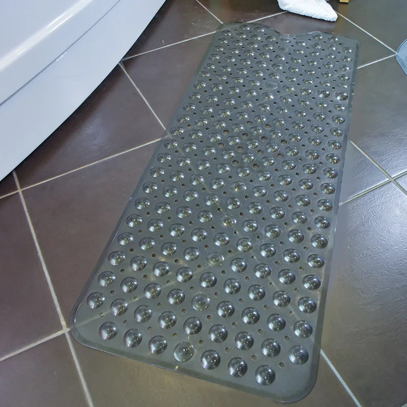 Tapis de Baignoire Antidérapant à Ventouses et Trous de Drainage, 3 Tailles