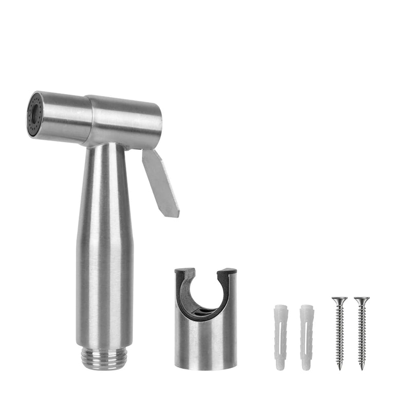 Douchette WC Inox 304 à Gâchette, Seule ou en Kit avec Flexible