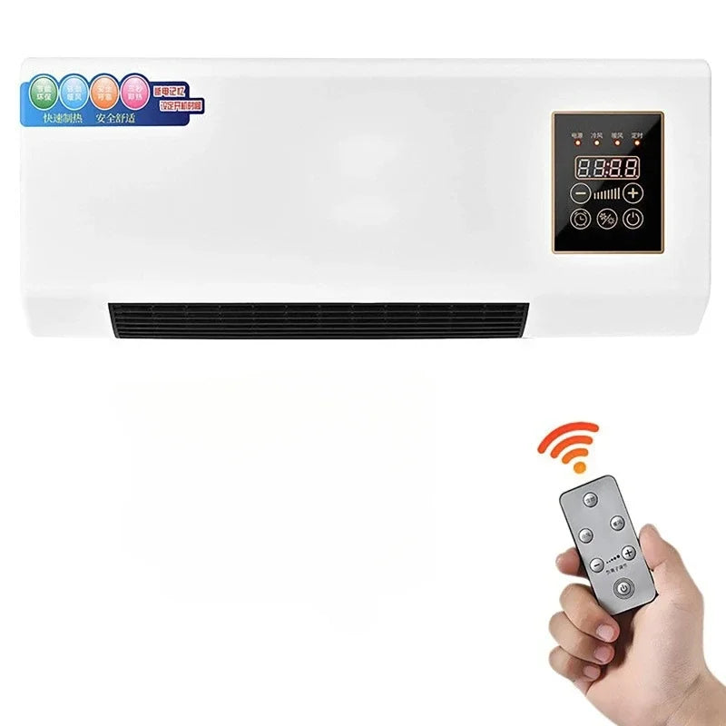 Radiateur Salle de Bain Mural Soufflant 2000 W Télécommande Minuterie