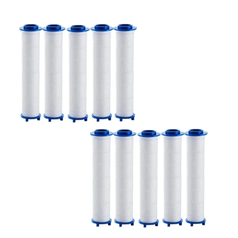 Filtre de Douche de Remplacement, Lot de 10 Cartouches PP Coton 8 cm