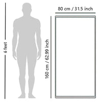 Grande Serviette de Bain Coton 80 x 160 cm, Gris, Blanc ou Bleu