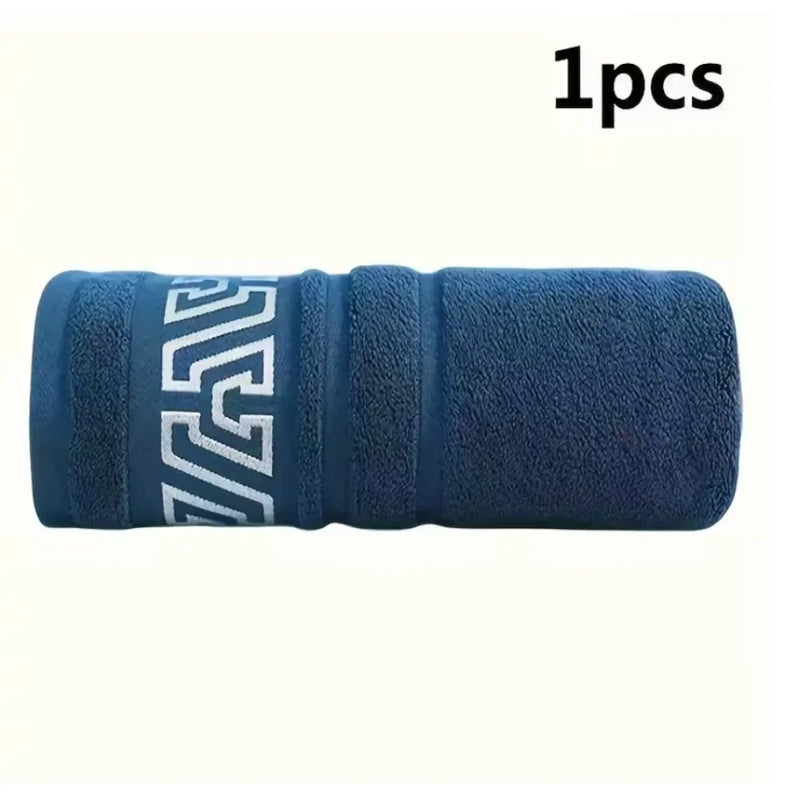 Serviette de Bain Coton Peigné Frise Grecque 70 x 140 cm